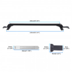  Car Top Roof Rack Cross Bar Luggage Carrier Cargo Lockable for HONDA CR-V