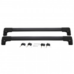 2 PCS Black Lockable Roof Rack Cross Bar Luggage Carrier For Mazda 5 2006-2017