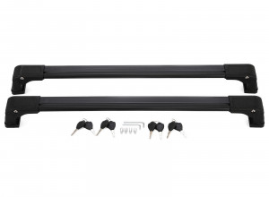 2 PCS Black Lockable Roof Rack Cross Bar Luggage Carrier For Mazda 5 2006-2017