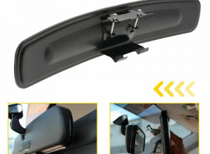 Panoramic Rear View Mirror 17 inches Wide Angle Convex Car Truck SUV Day Night