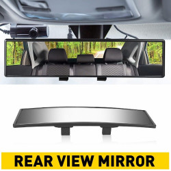 Angel View Panoramic Wide Angle Car Rear View Mirro Mirror Lens 240mm White Tint
