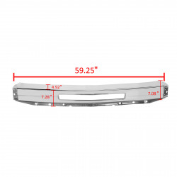 Chrome Steel Front Bumper Impact Face Bar For Chevy Silverado 1500 2007-2013