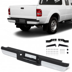 Chrome Rear Step Bumper Assembly Face Bar Fits 1993-2011 Ford Ranger Fleetside