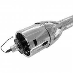 Hover to zoom 28 in Chrome Tilt Manual Style Steering Column w/Wheel Adapter No Key Hot Rod