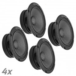 4x Audio 6MR200A Midrange ALTO Car Audio 6.5" Speakers 8 Ohms 6MR PRO 800W