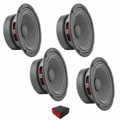 4 x 6.5" 1920W Midrange Loudspeaker 4 Ohm Pro Car Audio PRO-GM6.4