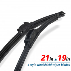 21"&19" Windshield Wiper Blades Fit For Mazda Car Front Window 2 Pack