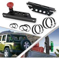 Fire Extinguisher Mount Bracket Quick Release Roll Bar Fit For Wrangler UTV