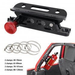 Quick Release Aluminum Roll Bar Fire Extinguisher Mount Fit For UTV Polaris RZR